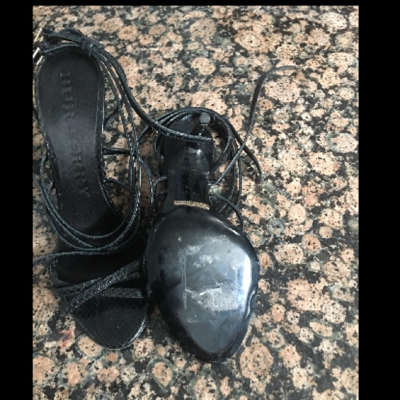 NEW Burberry Alyssa Strappy Heels size40 NEW - Picture 4 of 6